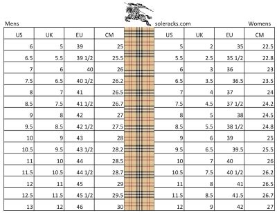 burberry 5xl|burberry size chart uk.